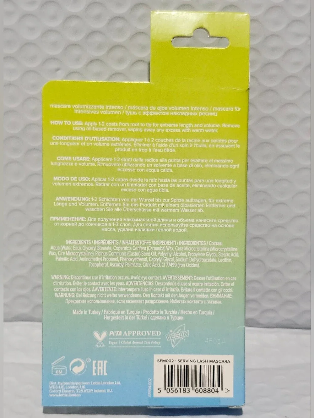 Lottie London Serving Lash Volumizing Mascara